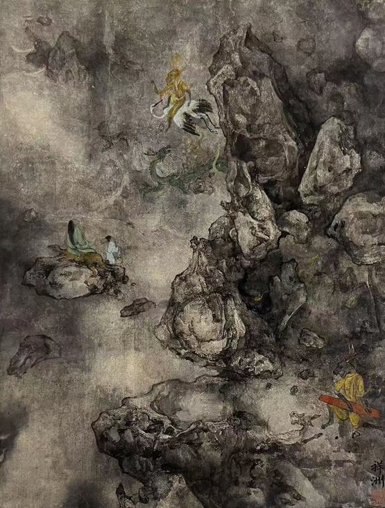 Kunlun Mountains Bring You Happiness and Health by Tai Xiangzhou contemporary artwork Painting