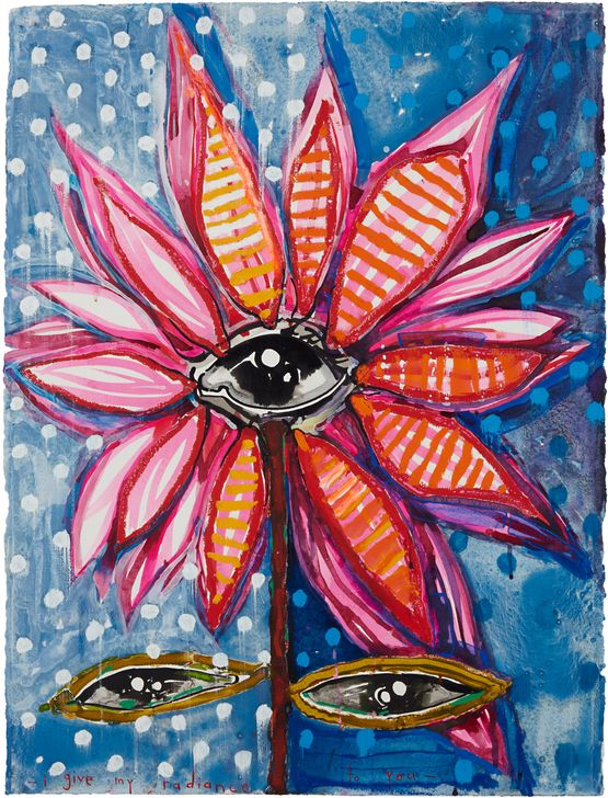 i give my radiance to you by Del Kathryn Barton contemporary artwork Painting