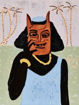 Zambeziana remembers Tchaubo tongue by Cassi Namoda contemporary artwork painting