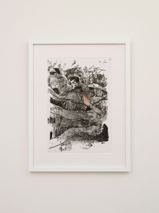 It comes out every 17 years by Hernan Bas contemporary artwork Works on Paper
