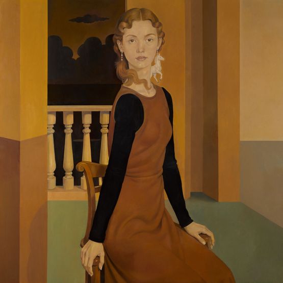 The Stillness Before the Storm by Von Wolfe contemporary artwork Painting
