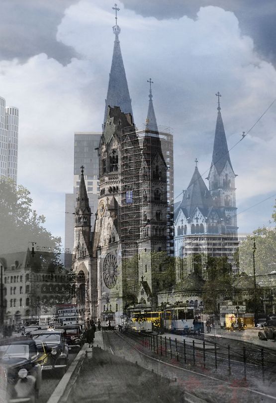 Kaiser Wilhelm Gedachtniskirche Berlin Michael Wesely mit Hein Gorny 20231937 by Michael Wesely contemporary artwork Photography