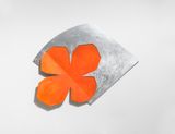 Hidden clover orange by Wonwoo Lee contemporary artwork painting