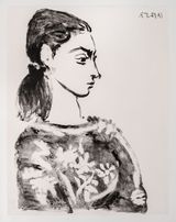 Femme au corsage a fleurs by Pablo Picasso contemporary artwork print