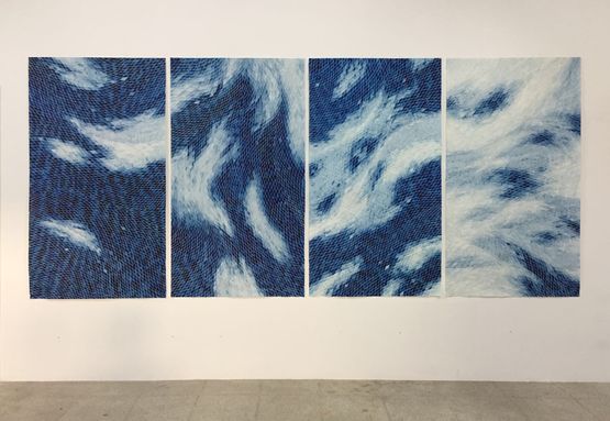 A tremor a touch a ripple han sum man keum by Timothy Hyunsoo Lee contemporary artwork Works on Paper