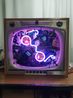 Neon TV - Heaven and Earth by Nam June Paik contemporary artwork Sculpture