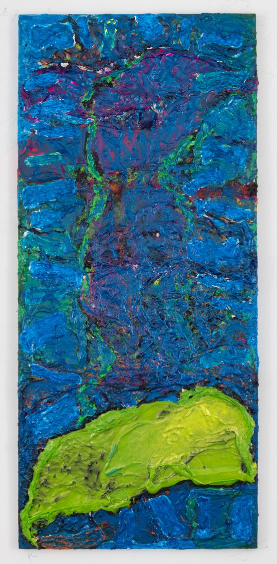 Green V by Sylvia Snowden contemporary artwork Painting