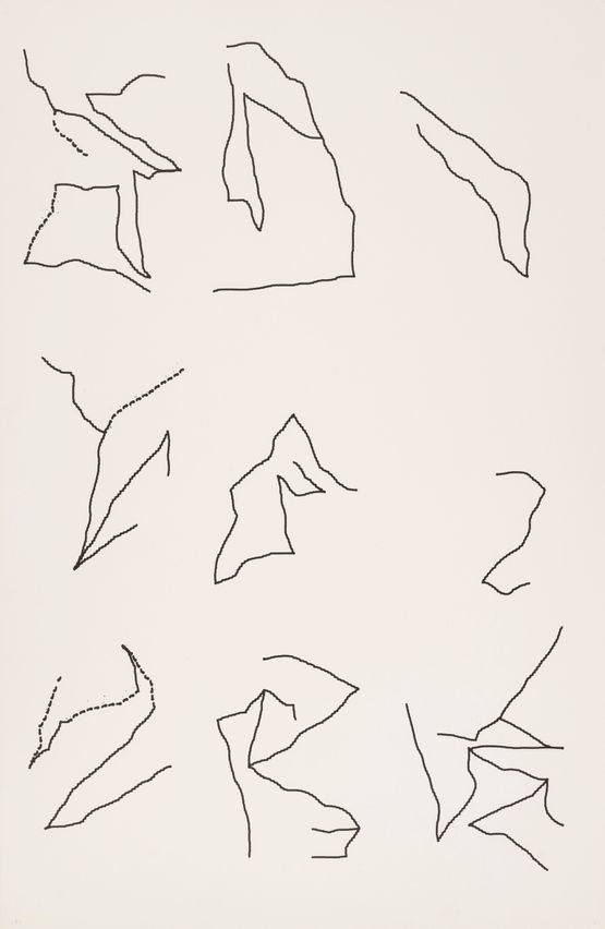 Untitled i23-3578 by Harold Cohen contemporary artwork Drawing