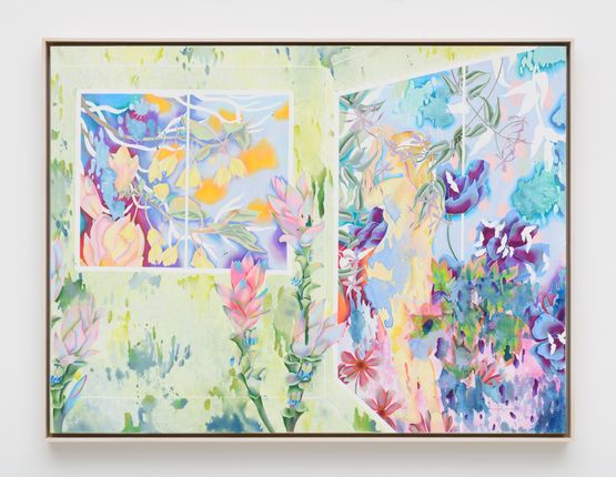 For each leaf and every tree by Sarah Ann Weber contemporary artwork Painting