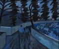 Blue Flowers by James P. Morse contemporary artwork Painting