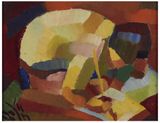Untitled Abstract Figure Painting by Yun Gee contemporary artwork painting