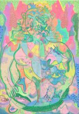 Gaude Heni 22 by July Ancel contemporary artwork painting
