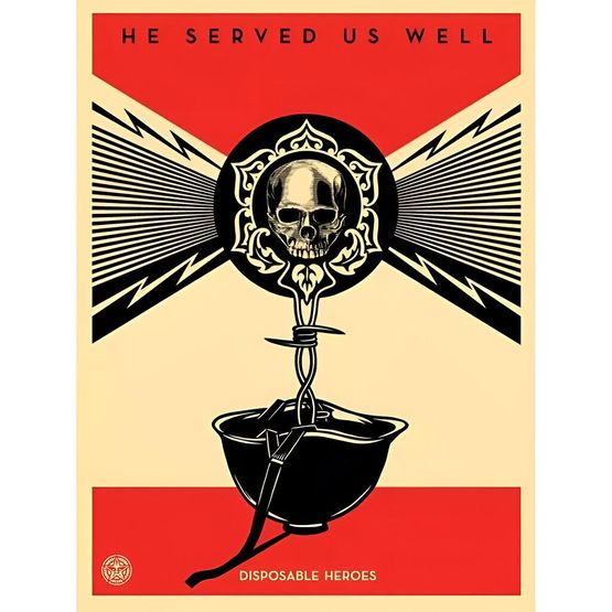 Disposable Heroes by Shepard Fairey contemporary artwork Works on Paper