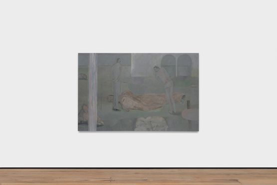 The Fall by Volker Huller contemporary artwork Painting