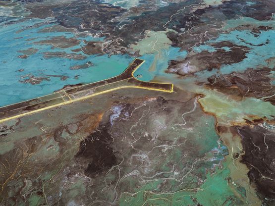 Gold Tailings 1 Doornkop Gold Mine Johannesburg South Africa by Edward Burtynsky contemporary artwork Photography