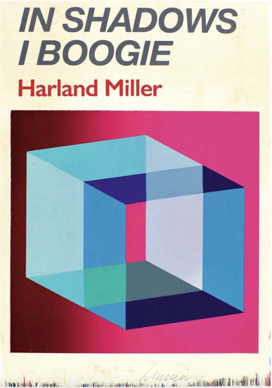 In Shadows I Boogie - pink by Harland Miller contemporary artwork Works on Paper