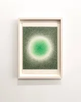 Circular glow green-green by Ignacio Uriarte contemporary artwork drawing works on paper