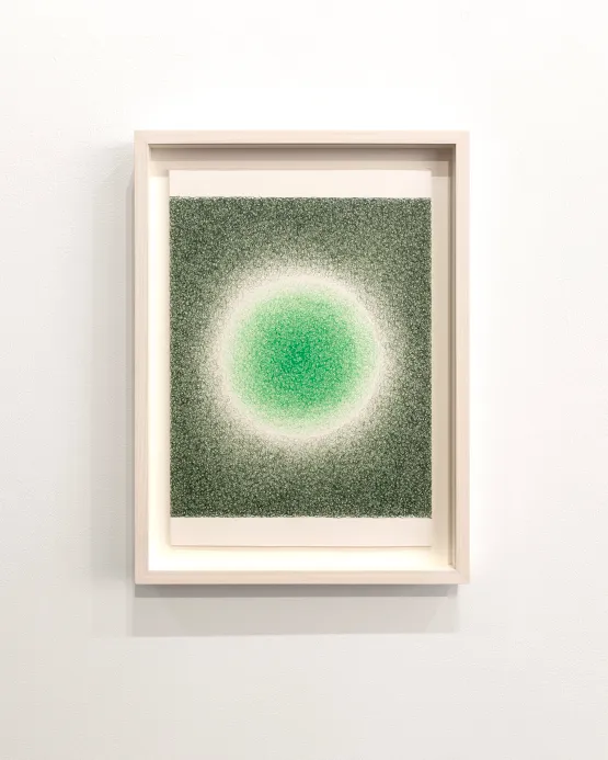 Circular glow green-green by Ignacio Uriarte contemporary artwork Works on Paper