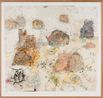 Walk across geological strata  Proterozoic to late Silurian each step a million years II by John Wolseley contemporary artwork Works on Paper