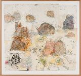 Walk across geological strata  Proterozoic to late Silurian each step a million years II by John Wolseley contemporary artwork works on paper