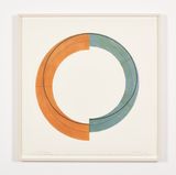 Split Ring Image by Robert Mangold contemporary artwork drawing painting works on paper