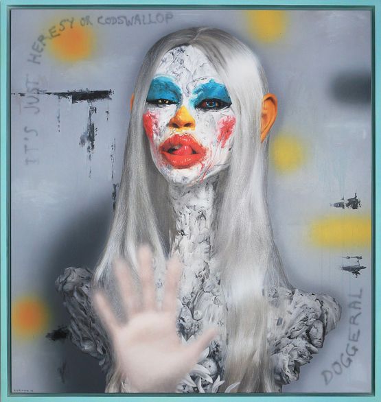 Codswallop  Doggerel by Ashley Bickerton contemporary artwork Painting