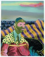 Untitled Portrait 1 by Simphiwe Ndzube contemporary artwork painting sculpture