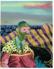 Untitled Portrait 1 by Simphiwe Ndzube contemporary artwork Painting