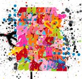 AMOUR LOVE by Cyril Kongo contemporary artwork mixed media painting