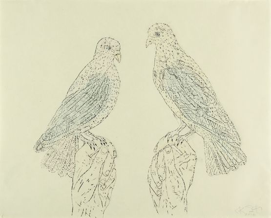 Presentation by Kiki Smith contemporary artwork Painting