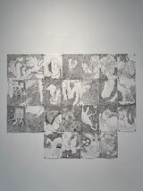Diary of wounded flowers by Pakkiyarajah Pushpakanthan contemporary artwork works on paper