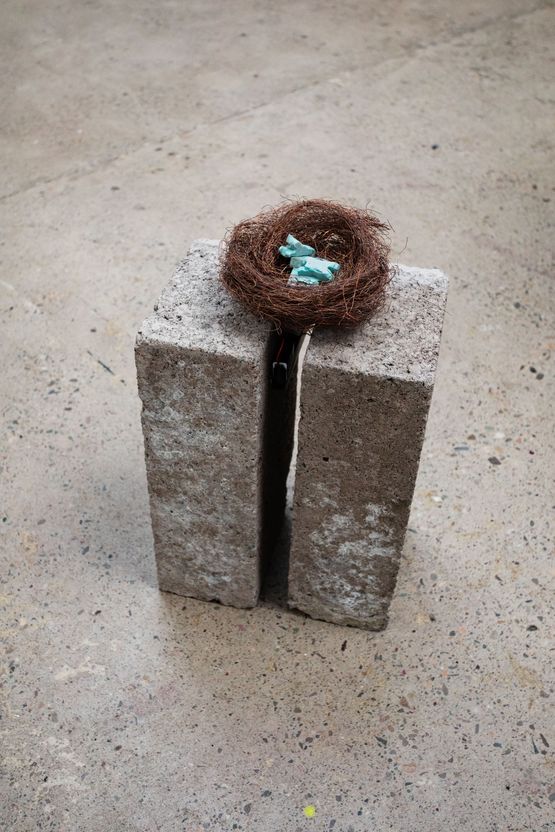 On lap of poems by Marco Giordano contemporary artwork Sculpture