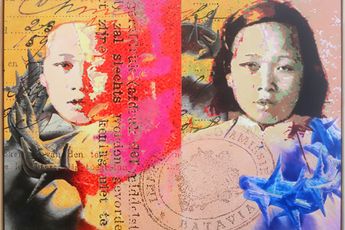 Contemporary art exhibition FX Harsono Spinae  Duri at Baik Art Jakarta Indonesia