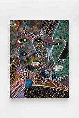 Nudity of the soul by Jaider Esbell contemporary artwork painting