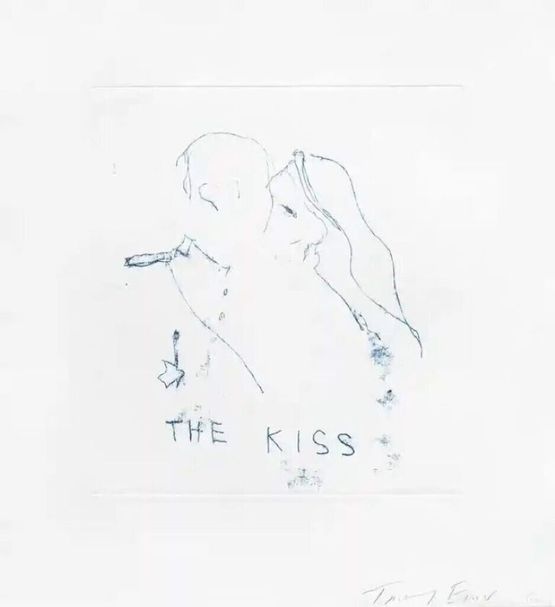 The Kiss by Tracey Emin contemporary artwork Print