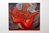 Chin Chuck by Julia Trybala contemporary artwork painting works on paper