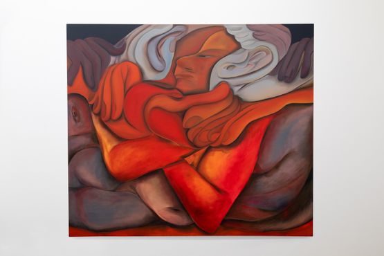 Chin Chuck by Julia Trybala contemporary artwork Painting