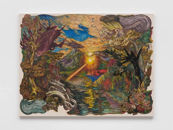 Lands end with sugar and violence by Ken Gun Min contemporary artwork Painting