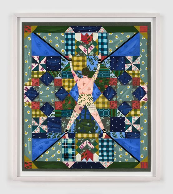Quilt Study Spread Eagle by Anne Buckwalter contemporary artwork Works on Paper