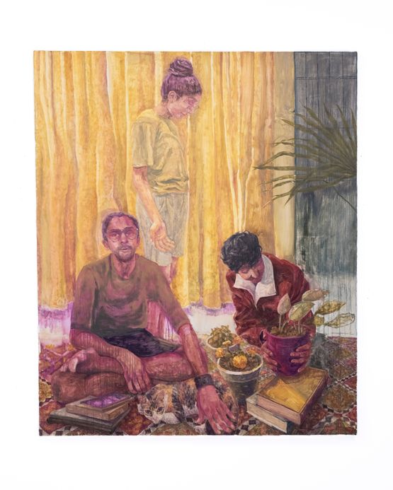 Dears by Fiza Khatri contemporary artwork Painting