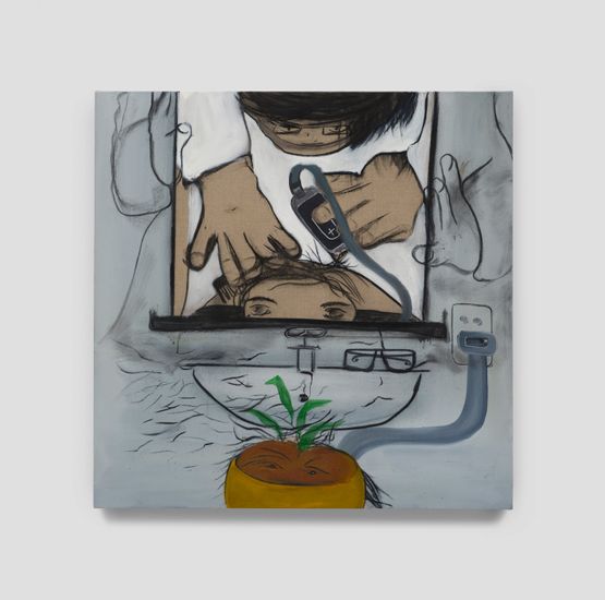 Untitled Haircut by Owen Fu contemporary artwork Painting