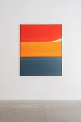 Red Orange and Blue by Emeca contemporary artwork painting