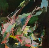 going with the flow by Hollis Heichemer contemporary artwork painting works on paper