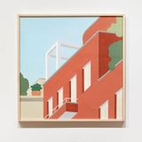 Red Penthouse by Zoran Minic contemporary artwork painting sculpture