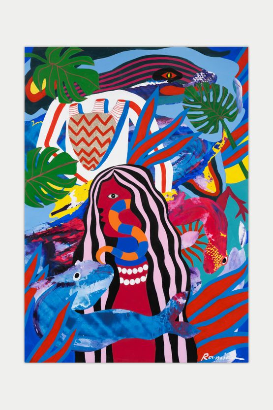 Uomo Natura by Ramina Saadatkhan contemporary artwork Painting