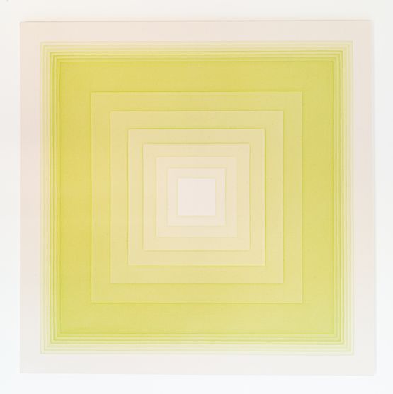 Here Now VII Yellow Green by Abdus Salaam contemporary artwork Painting