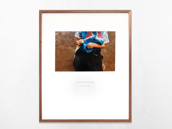 Sewing worn clothing by Maruch Santiz Gomez contemporary artwork Print