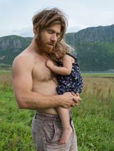 Parsa and Arda at Polarhagen Farm Norway by Lucas Foglia contemporary artwork print
