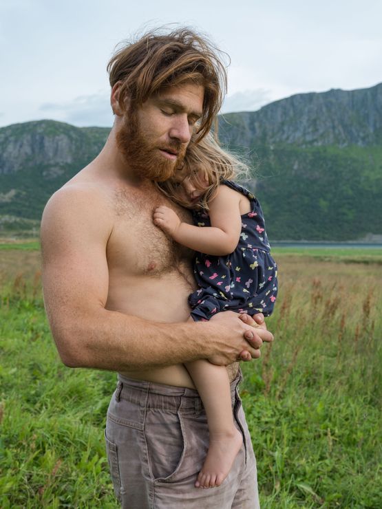 Parsa and Arda at Polarhagen Farm Norway by Lucas Foglia contemporary artwork Print