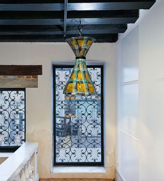 Ceiling lamp by Alice Gavalet contemporary artwork Sculpture